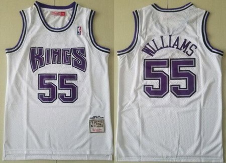 Sacramento Kings #55 Jason Williams White 1998 Hollywood Classic Swingman Jersey