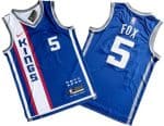 Sacramento Kings #5 De'Aaron Fox Blue 2023 City Icon Swingman Jersey