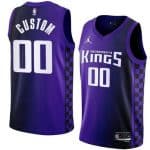 Sacramento Kings Custom Purple Statement Icon Heat Press Jersey
