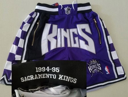 Sacramento Kings Purple Just Don 1994 Swingman Shorts