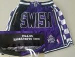 Sacramento Kings Purple Swish Just Don 1994 Swingman Shorts