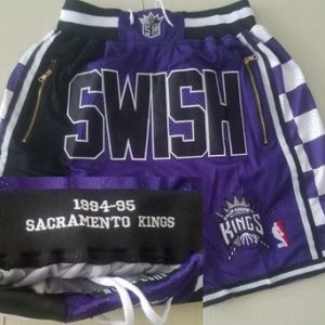 Sacramento Kings Purple Swish Just Don 1994 Swingman Shorts