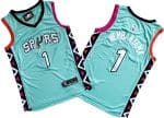 San Antonio Spurs #1 Victor Wembanyama Aqua 2022 City Icon Swingman Jersey