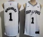 San Antonio Spurs #1 Victor Wembanyama White Icon Sponsor Swingman Jersey