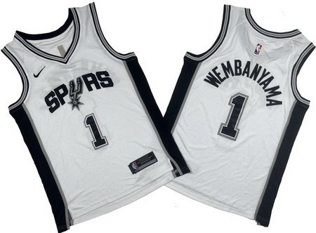 San Antonio Spurs #1 Victor Wembanyama White Icon Swingman Jersey