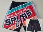 San Antonio Spurs Black Hollywood Classic Printed Swingman Shorts