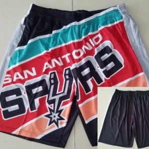 San Antonio Spurs Black Hollywood Classic Printed Swingman Shorts