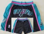 San Antonio Spurs Black Just Don Shorts