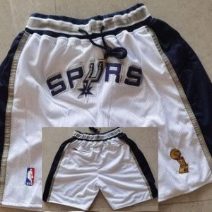 San Antonio Spurs White Champions Just Don Shorts