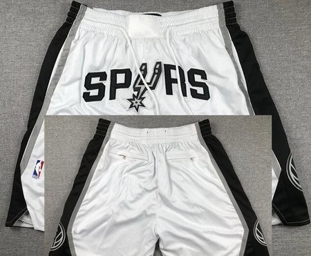 San Antonio Spurs White Just Don Shorts