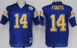 San Diego Chargers #14 Dan Fouts Blue Throwback Jersey