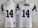 San Diego Chargers #14 Dan Fouts White 1984 Throwback Jersey