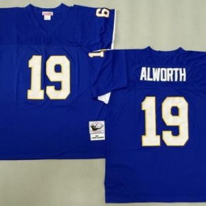 San Diego Chargers #19 Lance Alworth Blue 1963 Throwback Jersey