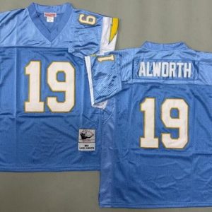 San Diego Chargers #19 Lance Alworth Light Blue 1963 Throwback Jersey