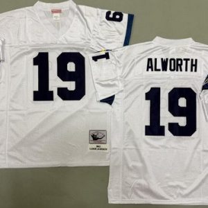 San Diego Chargers #19 Lance Alworth White 1963 Throwback Jersey
