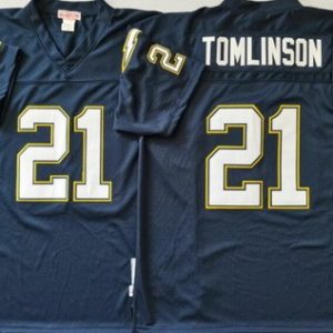 San Diego Chargers #21 LaDainian Tomlinson Navy Throwback Jersey