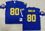 San Diego Chargers #80 Kellen Winslow Blue 1984 Throwback Jersey