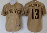 San Diego Padres #13 Manny Machado Khaki 2020 Cool Base Jersey
