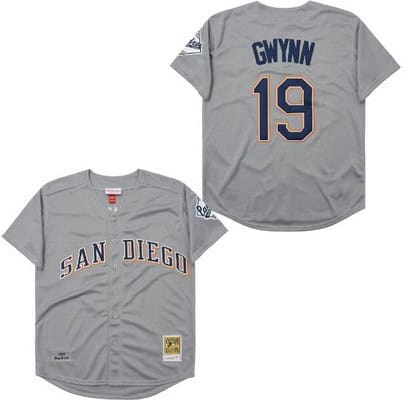 San Diego Padres #19 Tony Gwynn Gray 1999 Throwback Jersey