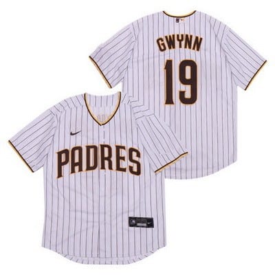 San Diego Padres #19 Tony Gwynn White Cool Base Jersey