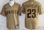 San Diego Padres #23 Fernando Tatis Jr Khaki Limited Jersey