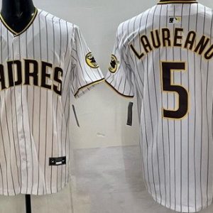 San Diego Padres #5 Ramon Laureano White Limited Jersey