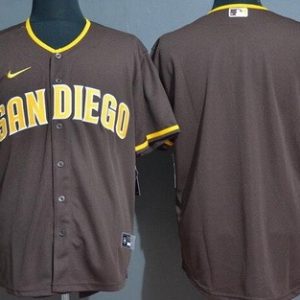 San Diego Padres Blank Brown Cool Base Jersey