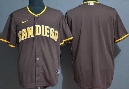 San Diego Padres Blank Brown Cool Base Jersey