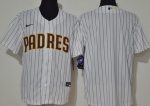 San Diego Padres Blank White Stripes 2020 Cool Base Jersey