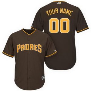 San Diego Padres Customized Brown Cool Base Jersey