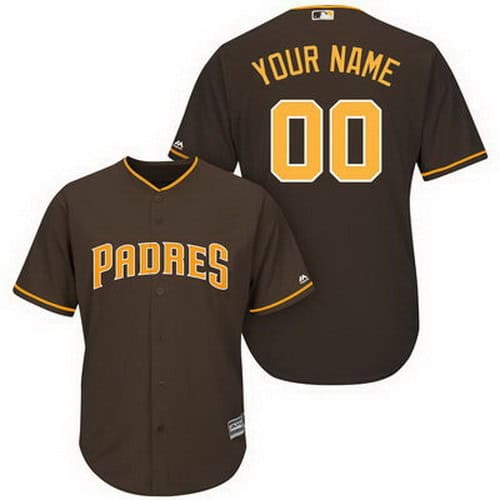 San Diego Padres Customized Brown Cool Base Jersey