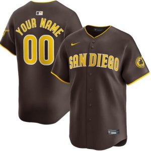 San Diego Padres Customized Brown Limited Jersey