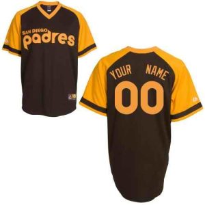San Diego Padres Customized Brown Throwback Jersey