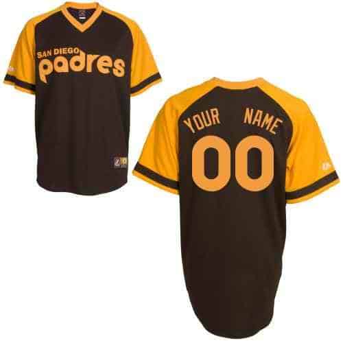 San Diego Padres Customized Brown Throwback Jersey