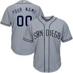 San Diego Padres Customized Gray Cool Base Jersey