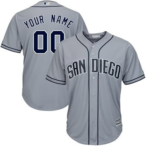 San Diego Padres Customized Gray Cool Base Jersey