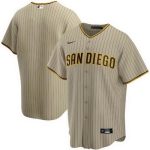 San Diego Padres Customized Khaki 2020 Cool Base Jersey