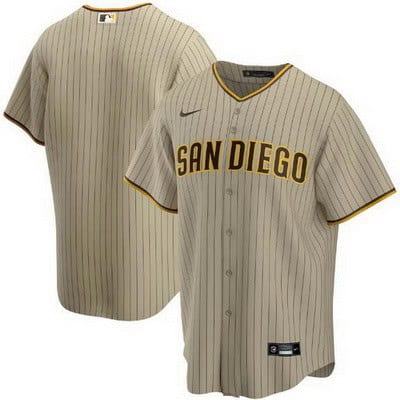 San Diego Padres Customized Khaki 2020 Cool Base Jersey