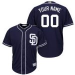 San Diego Padres Customized Navy Blue Cool Base Jersey