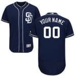 San Diego Padres Customized Navy Blue FlexBase Jersey