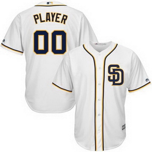 San Diego Padres Customized White Cool Base Jersey