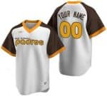 San Diego Padres Customized White Cooperstown Collection Cool Base Jersey