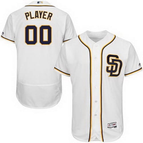 San Diego Padres Customized White FlexBase Jersey