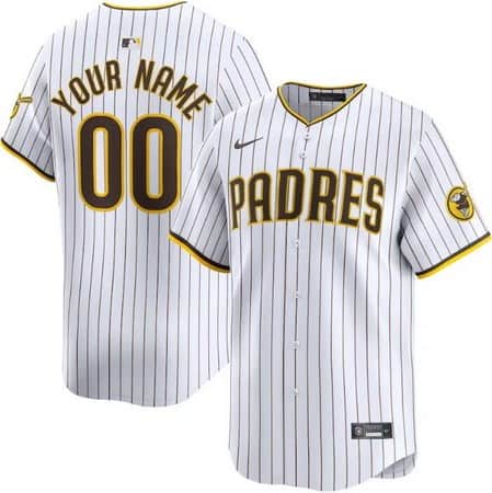 San Diego Padres Customized White Limited Jersey