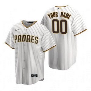 San Diego Padres Customized White Stripes 2020 Cool Base Jersey