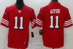 San Francisco 49ers #11 Brandon Aiyuk Limited Red Alternate Vapor Jersey