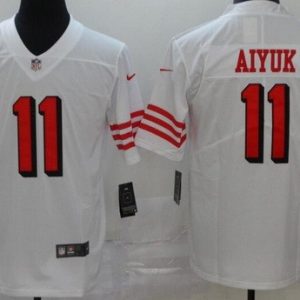 San Francisco 49ers #11 Brandon Aiyuk Limited White Color Rush Jersey