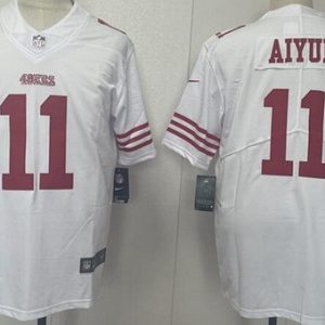 San Francisco 49ers #11 Brandon Aiyuk Limited White Vapor Jersey