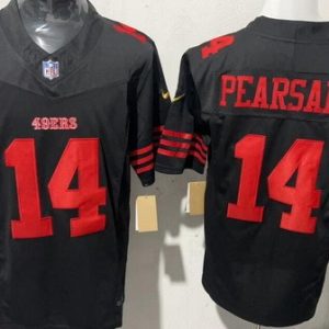 San Francisco 49ers #14 Ricky Pearsall Limited Black FUSE Vapor Jersey