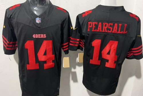 San Francisco 49ers #14 Ricky Pearsall Limited Black FUSE Vapor Jersey